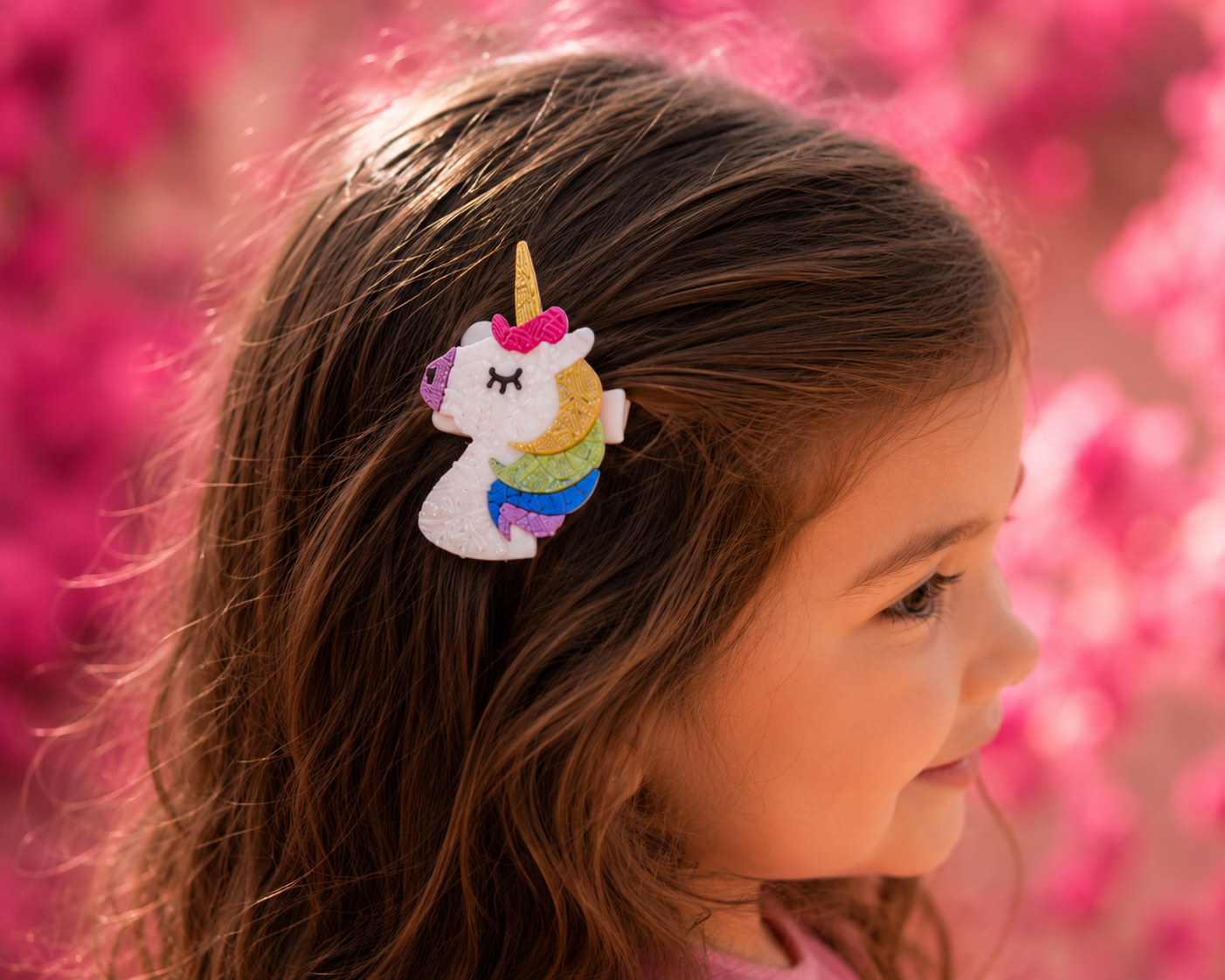 Rainbow Unicorn Sparkle Clips